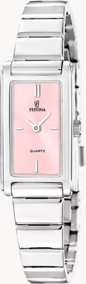 Festina Mademoiselle 石英表（25毫米）粉色太阳纹表盘/不锈钢表带 F20767/2