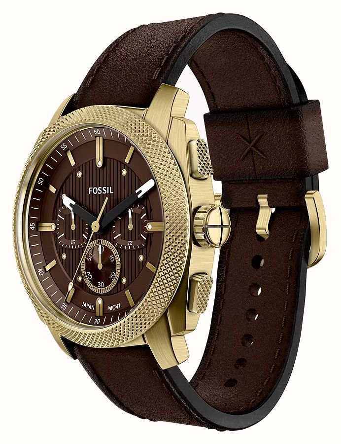 Fossil Machine 44 mm Chronograph Brown Leather FS6188 - vista alternativa 6