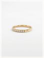 James Moore & Co 0.20ct Round Brilliant Natural Diamond 18ct Yellow Gold Half Eternity Ring J7928 - autre vue 2