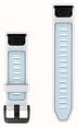 Garmin QuickFit Bands (20mm) Whitestone/Ice Blue Silicone with Black Hardware - Strap Only 010-14506-00 - alternate view 2