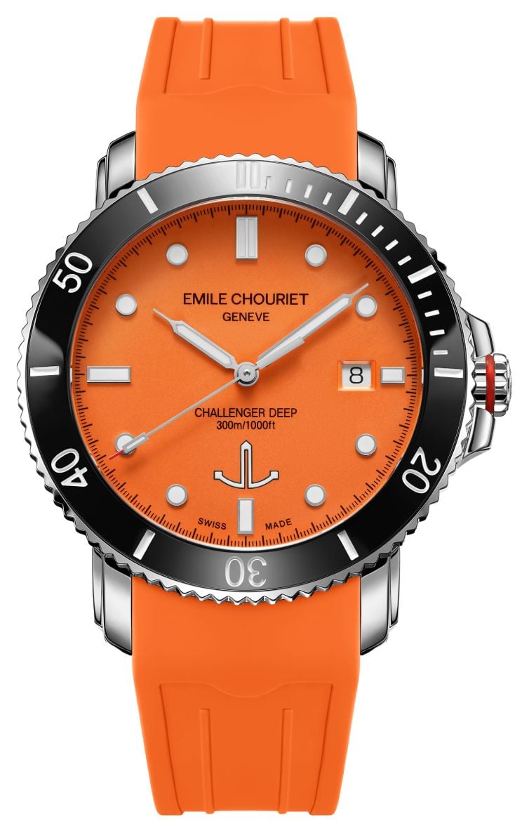 Emile Chouriet Challenger Deep Automatic (42.5mm) Orange Watch