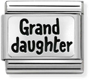 Nomination Classic Daughter Oxidised Sterling Silver & Steel Charm 330102/43