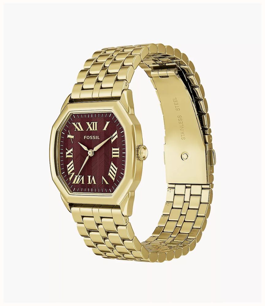 Fossil Harlow 27 mm Three-Hand Gold-Tone Stainless Steel ES5511 - vista alternativa 4