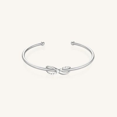 Rosefield Jewellery Infinity witte steen zilveren armband JBIBS-J1331