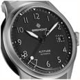Bremont Altitude Date Automatic (39mm) Brushed Black Galvanic Metal Dial / Black Nubuck Leather Strap ALT39-DT-SS-BK-L-S - alternate view 4