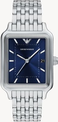 Emporio Armani Diego (47 mm) mostrador azul / pulseira de aço inoxidável AR11754