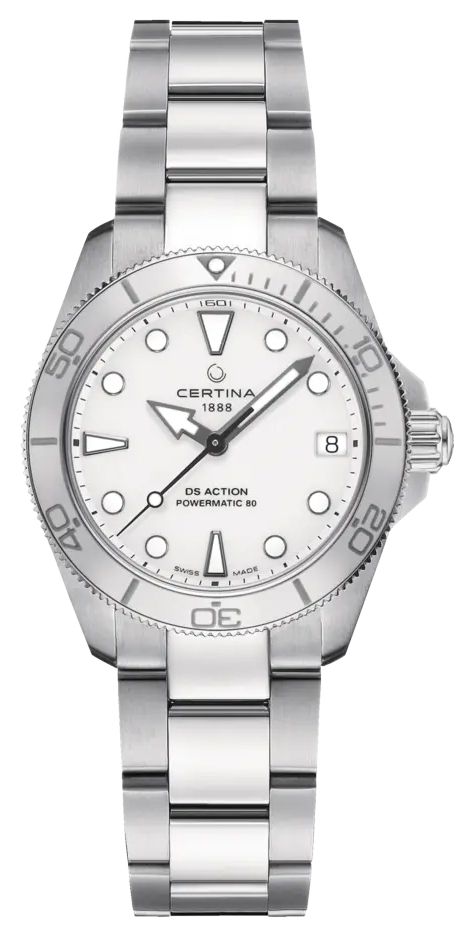 Certina Ds action lady powermatic 80 (34,5 mm) cadran blanc montre