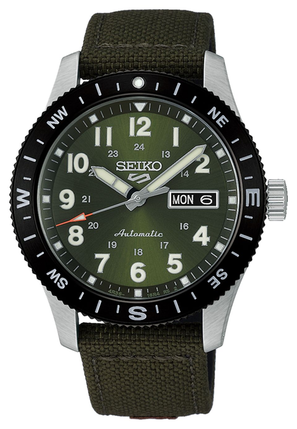 Seiko 5 Sports Field (41 mm), cadran vert soleillÃ©, montre