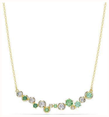 Swarovski Constella Necklace Mixed Cuts, Green, Gold-tone Plated 5732247