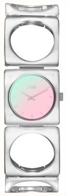 STORM Bracciale in acciaio inossidabile rosa con taglio laser Groovy v2 47554/PK