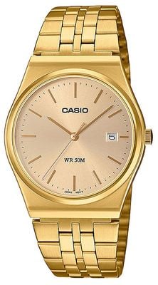 Casio Collection MTP vintage (35 mm) cadran doré / bracelet en acier inoxydable doré MTP-B145G-9AVEF