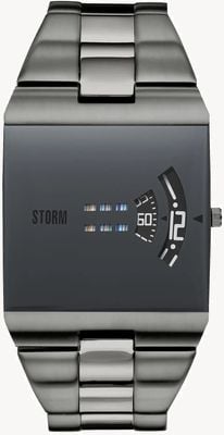 STORM Novo remi sq ip cinza fosco (36 mm) mostrador cinza / aço inoxidável banhado a íon cinza fosco 47430/IP/GY
