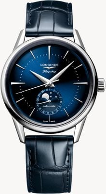LONGINES Flagship Heritage Classic Moonphase (38.5mm) Blue Dial / Blue Alligator Strap L48154922
