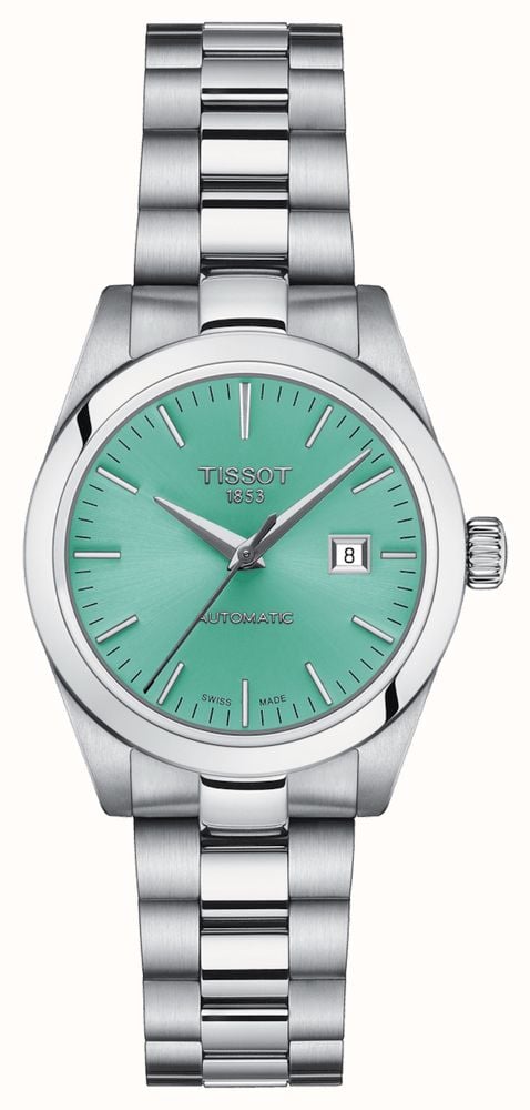 Tissot Women s T My Lady Automatic 29.3mm Green Dial Stainless Steel T1320071109100 First Class Watches CAN