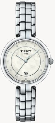 Tissot Flamingo | Perlmutt Zifferblatt | Edelstahlarmband T0942101111601