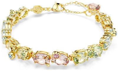 Swarovski Gema Bracelet, Mixed Cuts, Multicoloured, 18k Gold Finish 5705808