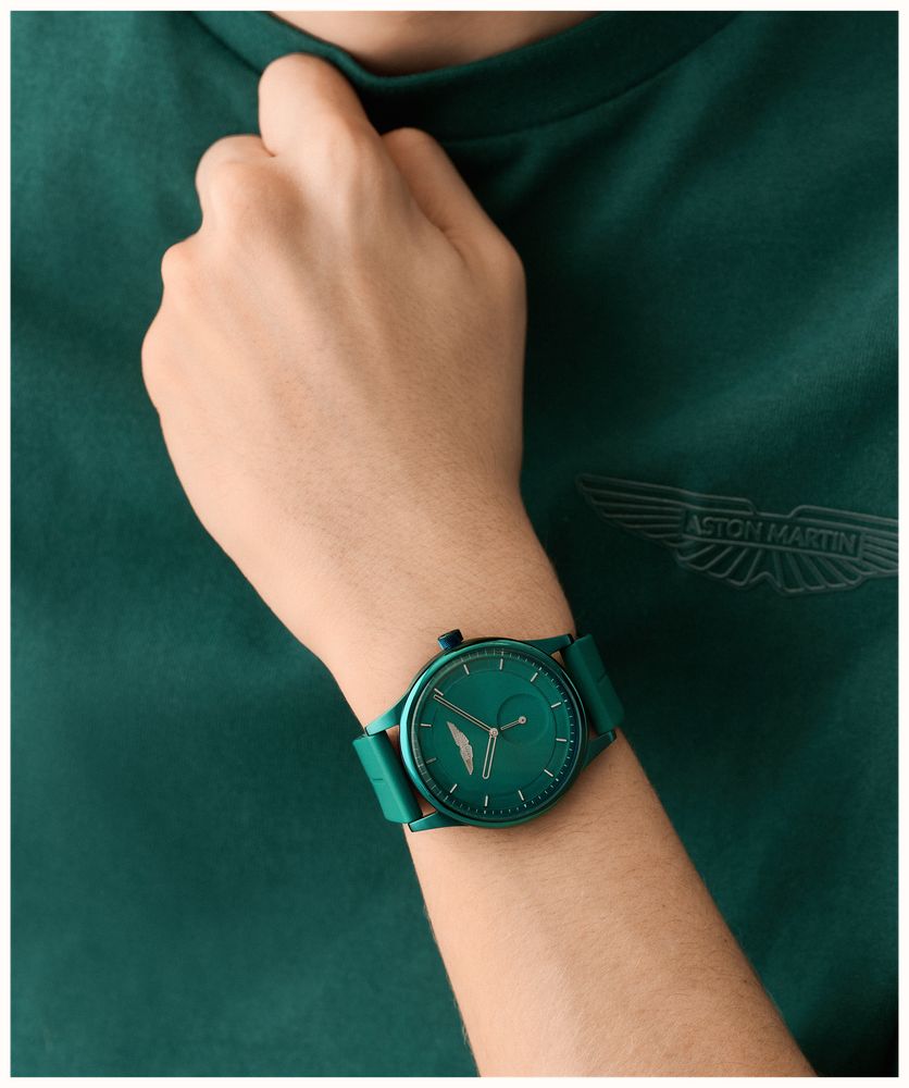 Aston Martin SLS Icon Small-Seconds Quartz (40mm) Podium Green Dial / Podium Green Silicone Strap MTIL1F603 - alternate view 4
