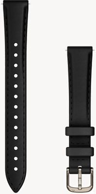 Garmin Lily 2 Bänder (14 mm), schwarzes Leder, cremefarbene Goldbeschläge 010-13302-22