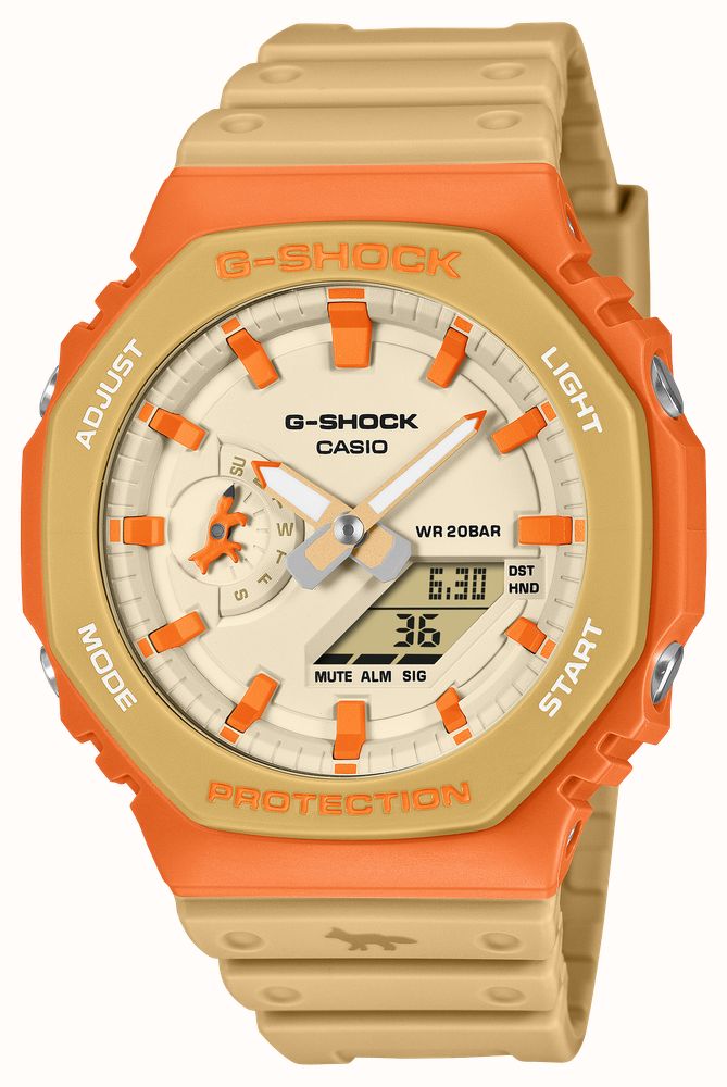 Casio G-Shock X Maison Kitsuné 2100 Series (45.4mm) Beige Dial