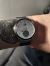 Customer picture of Braun Digital Smartwatch (45mm) White Hybrid Dial / Black Silicone Strap BN0299PWHBKG
