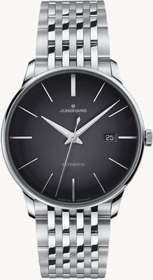 Junghans Meister automatique (40,4 mm) cadran gris foncé / bracelet en acier inoxydable 27/4417.46