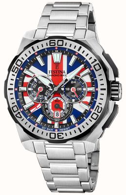 Relógio Festina Cronógrafo Masculino Azul - Edição Especial Ciclismo 100m Resistente