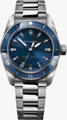 Victorinox Maverick 石英 (39毫米) 蓝色表盘 / 不锈钢表链 242095