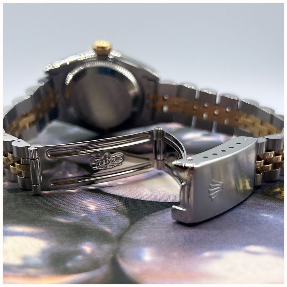 Pre-owned Rolex Datejust Diamond (26mm) Grey Patterned Dial / Two-Tone Stainless Steel Bracelet Watch JMP-835572 - vista alternativa 3