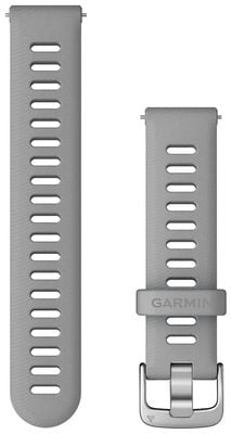 Garmin Bracelet à dégagement rapide uniquement (18 mm) gris poudre, quincaillerie argentée 010-11251-3G