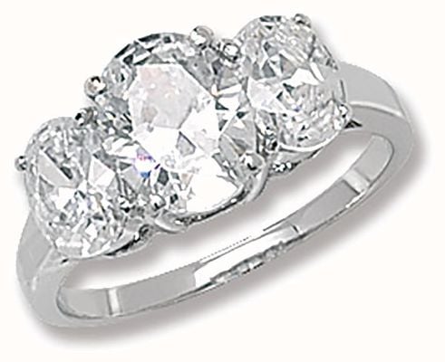 James Moore TH Sterling Silver Ladies CZ Ring (size O) G7210CZ/O
