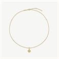 D.LOUISE Gold Plated Trinket Pleated Clover Necklace 40+5cm SKN-76 - alternate view 3