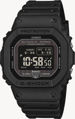 Casio G-Shock Digitaluhr der Serie 5600 (44,1 mm) mit digitalem Mipmap-Zifferblatt und schwarzem Resinarmband GW-BX5600-1A1ER