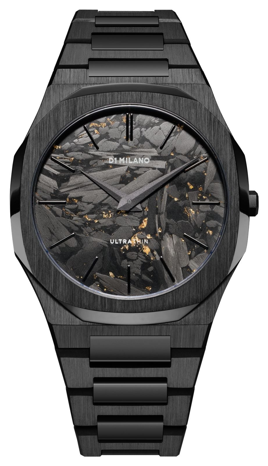 D1 Milano Cadran en carbone noir et or ultra-fin (40 mm) montre