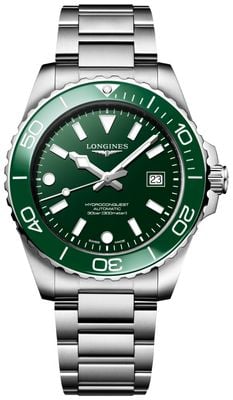 LONGINES HydroConquest Automatic (42mm) Green Lacquered Dial / Stainless Steel Bracelet L37884066