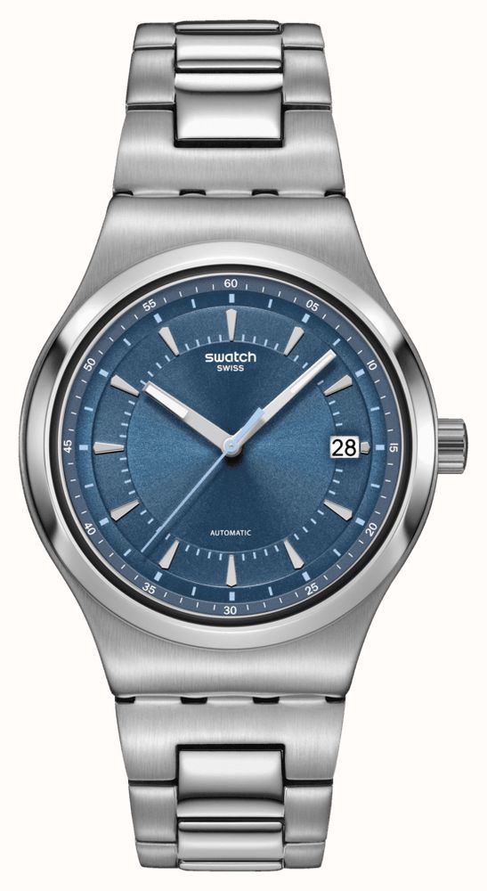 Swatch SHIMMER AT DUSK Automatic (42mm) Blue Dial Stainless