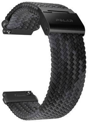 Polar Schwarzes Armband aus geflochtenem Garn, S–L (20 mm), nur Band 910111830