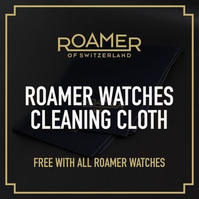 Roamer Markowa ciemnoniebieska ściereczka do polerowania zegarków ROAMER-CLOTH