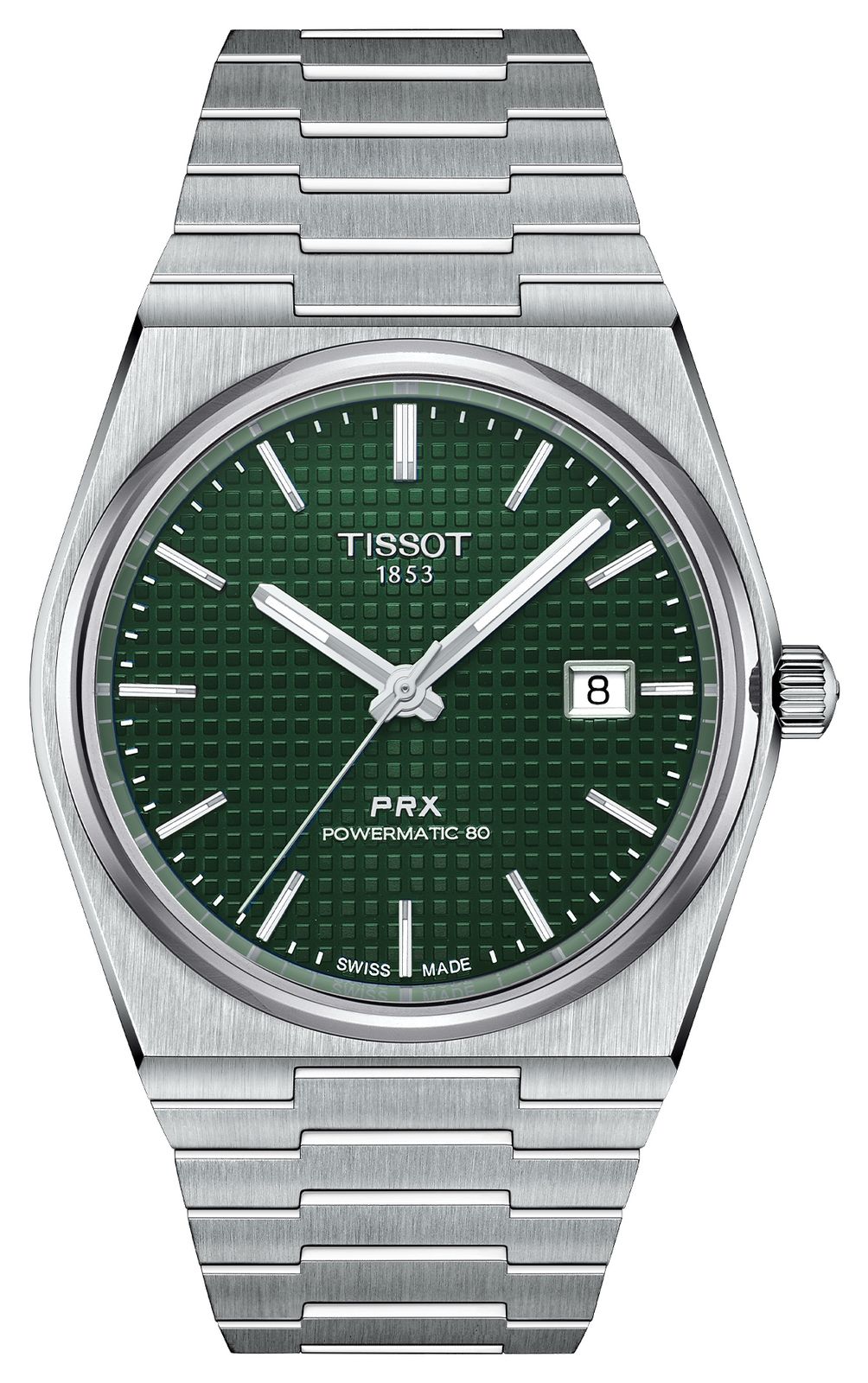 Tissot Prx Powermatic 80 (40 mm) cadran vert / bracelet en montre