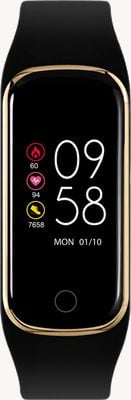 Reflex Active Schlanke Sport-Multifunktions-Smartwatch der Serie 08 (20 mm), digitales Zifferblatt/schwarzes Silikon RA08-2118