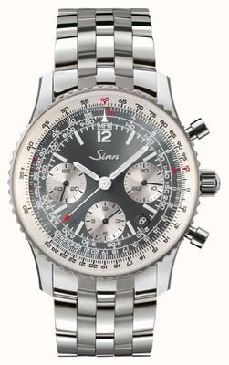 Sinn 903 st sa ii a automatique (41 mm) cadran anthracite soleillé / bracelet en acier inoxydable à maillons fins 903.092 FINE LINK