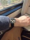 Customer picture of Seiko Racing Sports Chronograph (38.7mm) Black Dial / Stainless Steel Bracelet SSB479P1