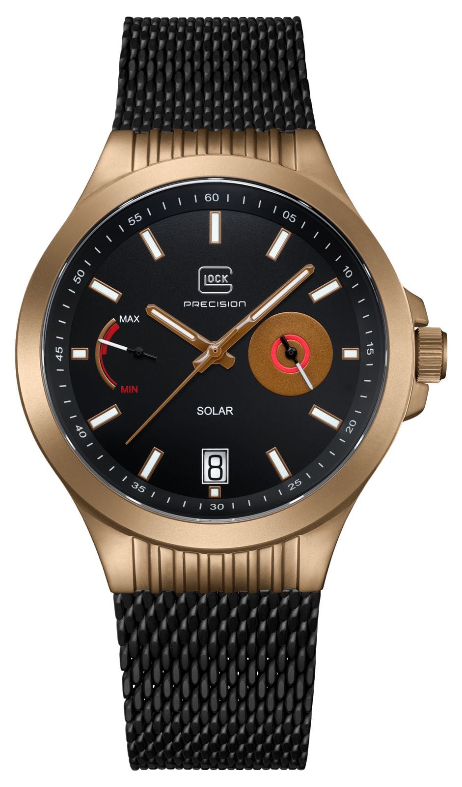 GLOCK Precision solaire Ã  cartouche (42 mm) cadran montre