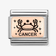 Nomination Classic Cancer 9ct Rose Gold Charm 430112/04