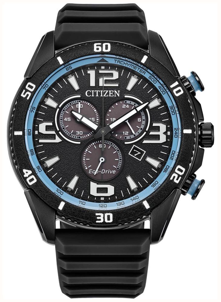※最終お値下げ　CITIZEN　eco-drive AW1605-09E Black And Blue Citizen Watch Citizen AW1605-09E Black IP Eco
