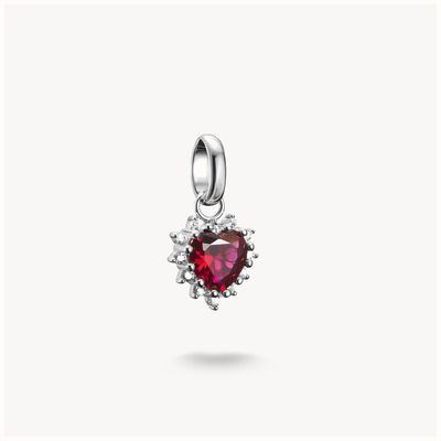 Thomas Sabo Charm Pendant True Romance Red Heart Connect Silver CC1279-013-10