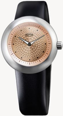 IKEPOD Duopod gold dots 003 (42mm) cadran doré / bracelet silicone noir D003-SI-LB