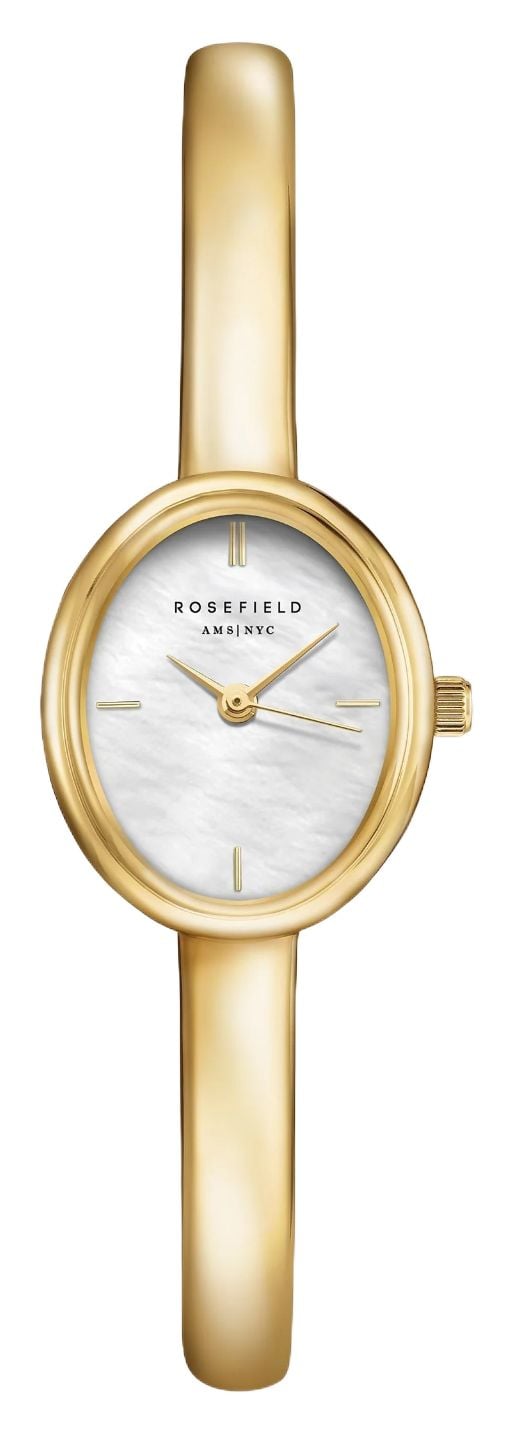 Rosefield Bangle Gold Size L 19mm MotherofPearl Dial  Watch