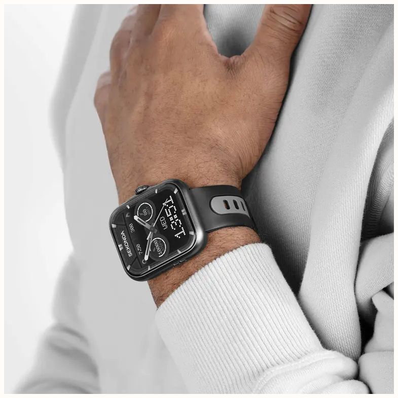Sekonda Motion Pro GPS Smartwatch (39mm) AMOLED Display / Black Silicone Strap Watch 30240 - vue alternative 6