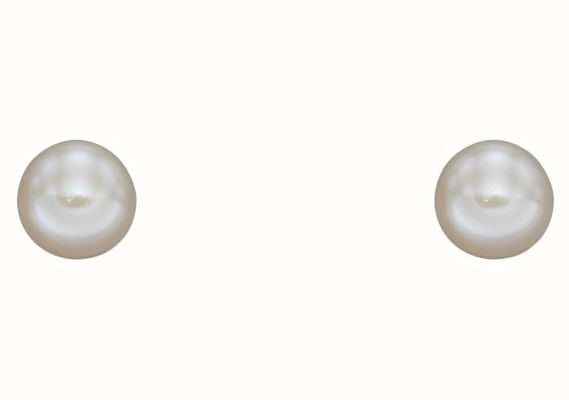 Elements Gold 9ct Y/g 7mm Freshwater Pearl Earrings GE2373W
