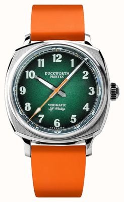 Duckworth Prestex Quadrante Verimatic (39 mm) verde fumé/caucciù arancione D891-04-OR